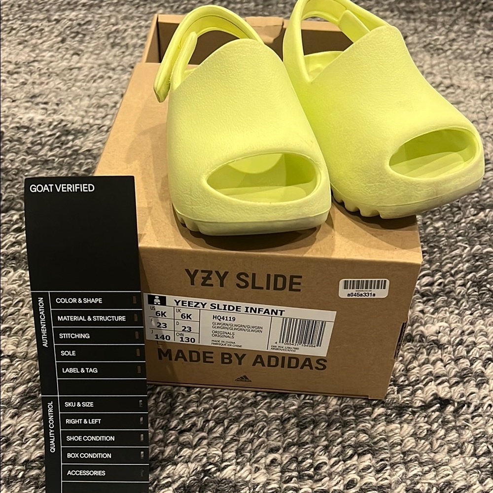 Adidas Yeezy Kids, Yeezy “ Glow Green clogs
